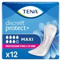 Tena Discreet - Maxi-Damenbinden, Es, Blau, 12 Stück