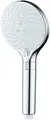 WENKO Handbrause Water Saving, wassersparender Duschkopf, 3 Strahlarten, Ø 12 cm