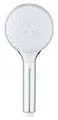 WENKO Duschkopf Mod. Water Saving Wassersparender Handbrause 3 Funktionen Regulator Universalanschluss Durchlauferhitzer 12 cm Kunststoff Chrom Weiß