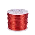 BENECREAT 1mm Aluminiumdraht 150m Lang(492 Füße) Eloxiert Schmuck Handwerk machen Friesen Floral farbigen Aluminium Craft Draht - FireBrick