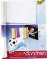 folia Papierfähnchen DIN A5 Stablänge 400 mm weiß rechteckig 20 Stück