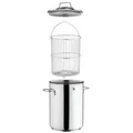 WMF Spargeltopf Ø 16 cm mit Drahteinsatz - Silber
