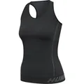 Hummel Hmlte Christel Seamless Top - black/asphalt melange /Gr: L