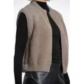 Rino & Pelle Kurzweste ELONA mit Bündchen beige S (36)