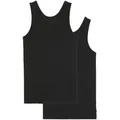 Marc O'Polo Tanktop Iconic Rib (2er Pack) mit körpernahem Schnitt schwarz L (50)
