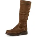 Tamaris Stiefel, Blockabsatz, Langschaftstiefel mit slouchy Falten am Schaft braun 37 EU