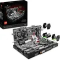 LEGO 75329 Star Wars Death Star Trench Run Diorama Set, baubares Modell für Erwachsene mit Luke Skywalkers X-Wing, Fanartikel, Deko, Geschenk - Bronze