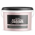Craft Colors® hochwertige Wandfarbe edelmatt, Kreidefarbe made in Germany, DESIGN Collection No. 411 Nude Pastellrosa (5 Liters)
