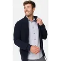Indicode Strickjacke Herren INLayton Herrenstrickjacke blau S (48)
