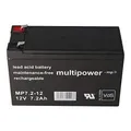 Multipower Piles MP7.2-12V 7200mAh 12V 7,2Ah AGM Technologie Zulassung VDs