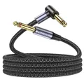 Gitarrenkabel Kabel 3M Elektrisch Instrument Kabel 90 Grad 6,35mm TS schwarz