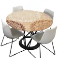 Tischdecke Outdoor Rund 70 cm, Elastisch Rund Abwaschbar Tischdecken Wasserab...