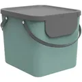 Rotho Abfallsammler Albula, Dunkelgrün, Kunststoff, 40 L, 40x35.5x34 cm, Blauer Engel, Reach, DIN EN ISO 9001, Küchen, Küchenausstattung, Mülleimer