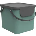Rotho Kunststoff AG Rotho ALBULA Recycling Müllsystem 40 Liter, Clevere Mülltrennung für Küche, Bad und Co., Farbe: Mistletoe green 1034405092