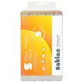 Satino Falthandtücher Smart, 2-lagig, V-Falzung, mit Prägung, L 230 x B 240 mm, 100 % Recycling-Papier, weiß, 4000 Blatt 668462