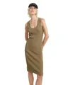 G-Star RAW Women's Dresses Bodycon Ribbed Knitted Tank Dress wmn, Braun (Coriander D24659-D605-G290), XL