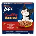 Felix Doubly Delicious Katzenfutter mit einer köstlichen Mischung aus Rindfleisch und Huhn 800g