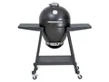 Modante Holzkohlegrill, Schwarz, Metall, 115x118x65 cm, Thermometer, mit Rollen, Ablagefläche, Grills & Outdoor-Küchen, Holzkohlegrills