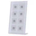 KNX RF+ Funk Glastaster 8fach Plus, Aktor und Raumtemperaturmessung, weiß RF-GTT