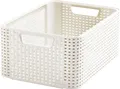 Curver Aufbewahrungsbox Ordnungsbox Sammelbox Kiste NATURAL STYLE M CREME