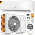 KESSER® Klimaanlage Set Split, WiFi/App Funktion Klimagerät, Kühlen /Heizen , 12000 BTU/h (3.400W) sehr leise, Kältemittel R32, Fernbedienung, Timerfunktion, Montagematerial