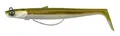 Savage Gear Sandeel V2 WL - Unkrautfreie Sandaal-Imitation mit lebhafter Kicking-Action, Rolling Rise Jig-Kopf, ideal für Salzwasser-Raubfische wie Hecht, Barsch & Zander Khaki 11,5 cm