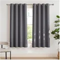 Verdunkelungsvorhänge 2er Set 175x140 cm Grau H