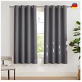 Verdunklungsvorhang 2er Set 175x140 Grau Blickdicht
