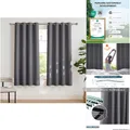 Verdunkelungsvorhänge 2er Set 175x140 cm Grau H