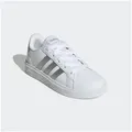 adidas Sportswear GRAND COURT LIFESTYLE TENNIS LACE-UP Sneaker Design auf den Spuren des adidas Superstar, für Kinder & Jugendliche weiß 32 EU