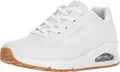 Skechers Damen Uno Stand On Air Turnschuhe, White Durabuck/ Mesh, 40 EU