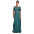 Vera Mont Abendkleid Damen mit Spitze Spitze grün S (36)