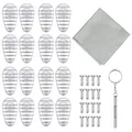 Brillen Reparatur Set,8 Paar Luftkammer Nasenpads Silikon, Rutschfeste Brille