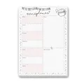Menüplaner Block DIN A4 I 50 Blatt I Essensplaner Block im Konfetti Motiv für die ganze Familie I Wochenplaner Block A4 I Aus Papier zum Abreißen I dv888