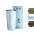 FLSK Tumbler – Premium coffee to go-Becher aus Edelstahl – 100 % auslaufsicher, BPA-frei & doppelwandig – hält 3 h heiß (polar, 500 ml)