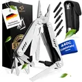 TREKLINE Multitool [440C Edelstahl] Outdoor Camping Survival Multitool Werkzeug Messer, Überlebensmesser, Taschenmesser, Multifunktionswerkzeug, Multi Tool, Multifunktionsmesser (Trail Titan)