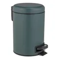 Wenko-Wenselaar GmbH & Co. KG WENKO Kosmetik Treteimer Leman 3 L, herausnehmbarer Einsatz, Hochwertiger Abfalleimer für Badezimmer, WC, Büro und Küche, 1 Stück, Farbe: Grün, Einsatz: Schwarz 25154100