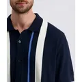 Pierre Cardin Poloshirt mit durchgehender Knopfleiste blau L (52)