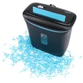 Olympia PS 63 CC Aktenvernichter Kreuzschnitt | Papierschredder bis zu 6 Blätter | Partikelschnitt 4mm | Schredder für Papier & Kreditkarten | Sicherheitsstufe P4 | 70db leise | 12L Auffangbehälter