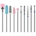 10 Stück Elektrische Nagelfräser Bits Set Professioneller Nagelhaut Schleifk...