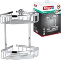 TESA Aluxx Duschregal Ecke 2-stufig Aluminium chrom Badregal selbstklebend