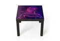 DEQORI Couchtisch 'Mann mit VR-Brille', Glas Beistelltisch Glastisch modern