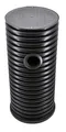 Drainageschacht DN425 0,5m/1m mit Anschluss 2xDN110/2xDN160 Deckel Sickerschacht KG Schacht Kontrollschacht KG Rohr Drainage Dachrinne Mit Boden/Ohne Boden (1m Rohr 2x Manschette 110 mit Boden)