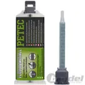 50mL PETEC FLÜSSIGMETALL EPOXIDHARZ-METALL KLEBER MISCHDÜSE zum FÜLLEN SPACHTELN