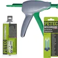 Petec Flüssigmetall 50ml + 2K Ausdrückpistole + 3 Mischrohre