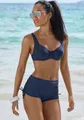 Bikini-Hotpants, mit seitlicher Raffung, Gr. 36 - N-Gr, marine N-Gr