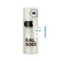 COSMOS LAC Acryllack creme weiß Sprühdose in vielen RAL Farbtönen - 400ml Spraydose perfekt für DIY, Upcycling und andere Lackierarbeiten geeignet (RAL 9001 - Creme)