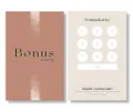 Frank Paperman® | 200x Bonuskarte Salon und Studio | 10er Beauty Treuekarten zum Abstempeln | rosa Stempelkarten | Belohnungskarten für Kunden | loyalty card