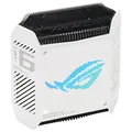 ASUS ROG Rapture GT6 AX10000 1er Pack Tri-Band Gaming Mesh WiFi System kombinierbarer Router (Tethering als 4G-5G Router-Ersatz, WiFi 6, bis zu 270qm Abdeckung, 2,5G Port, 160 MHz, AIMesh) Weiss