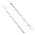 2 Stück Mini Schneebesen Edelstahl - rührbesen Kleine Rührbesen für Sahne, Eier & Teig - Schneebesen Klein mit Griff, Rühren Von Teig Ideal für Milchaufschäumer, Quirl und Küchenbesen